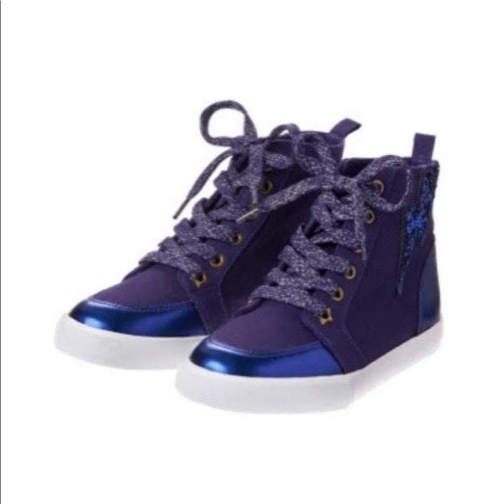 Brand New Gymboree Cosmic Club Blue  High Tops Sneakers  Boys Size 1